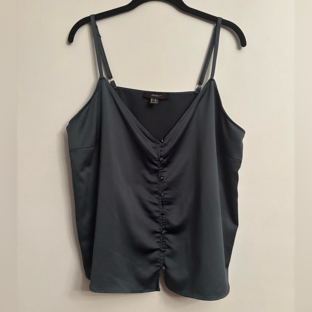 Forever 21 Green Tank - size 1x